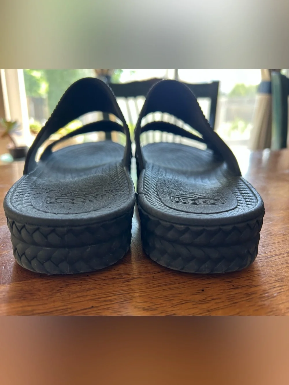 Reef Women's Water Vista Slide Slip-On Sandals Black Sz 8